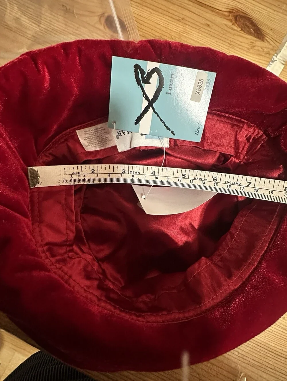 Betmar Vintage  90’s Bright Red Velvet Floppy Hat Grunge Whimsigoth Indie gen-x